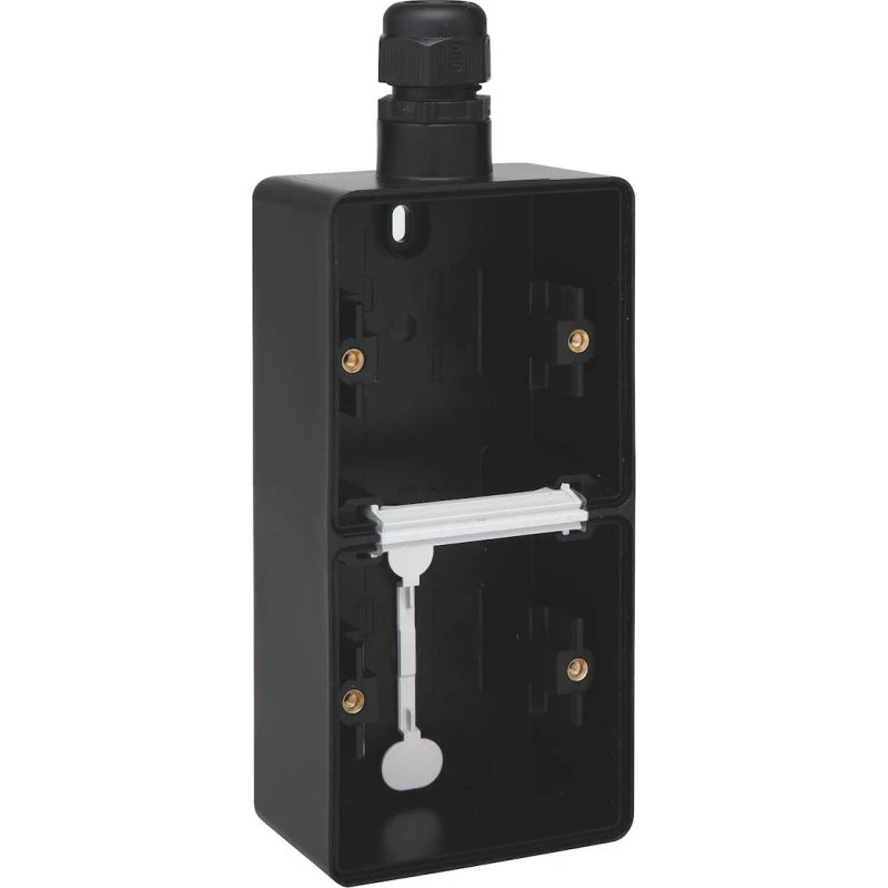 Niko Underlag 2-modul, 1x M20, Sort, IP55