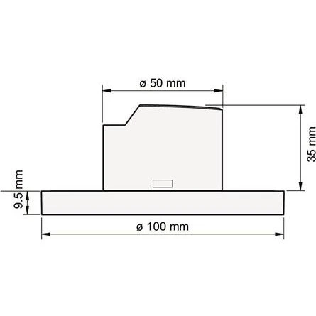 P41MR Sekundær Indbygningsdåse 230V, Medium Rækkevidde