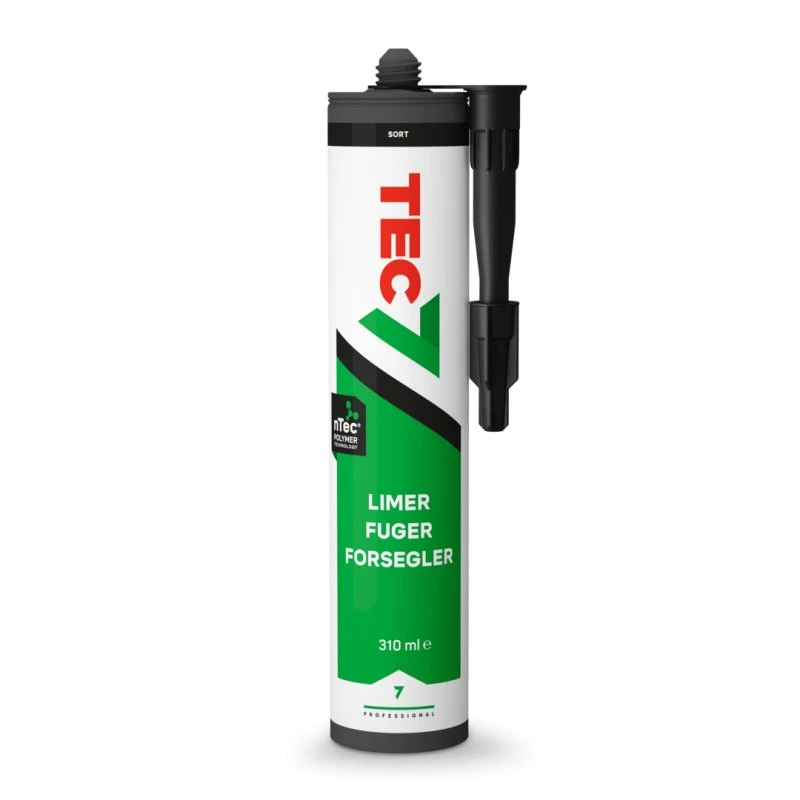 Tec7 Lim/Fugemasse 310 ml Sort