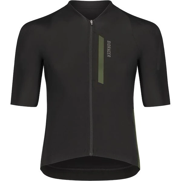 Bioracer Icon Gravel Jersey Korte ærmer Herre Olive/Black XL