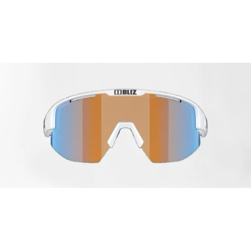 BLIZ Matrix Small – Matt White, Rose/Violet Mirror-linse