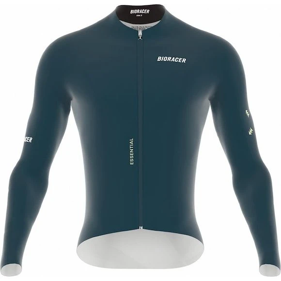 Bioracer Epic LS Cykeltrøje Lange Ærmer Graphite Blue Herre