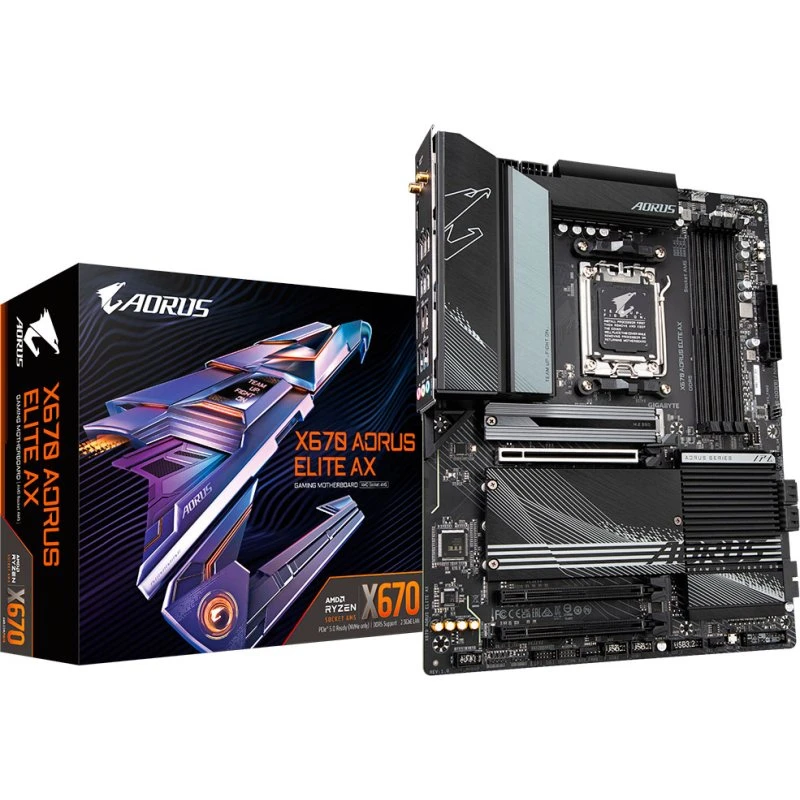 Gigabyte X670 Aorus Elite AX, AMD AM5, DDR5, ATX