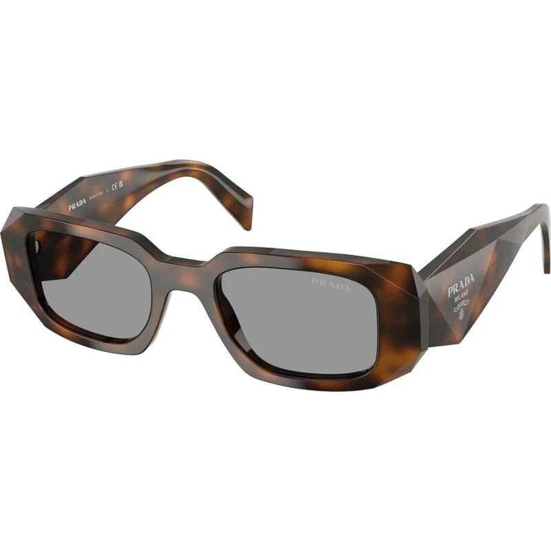 Prada PR 17WS 49 rektangulære solbriller - orange/sort