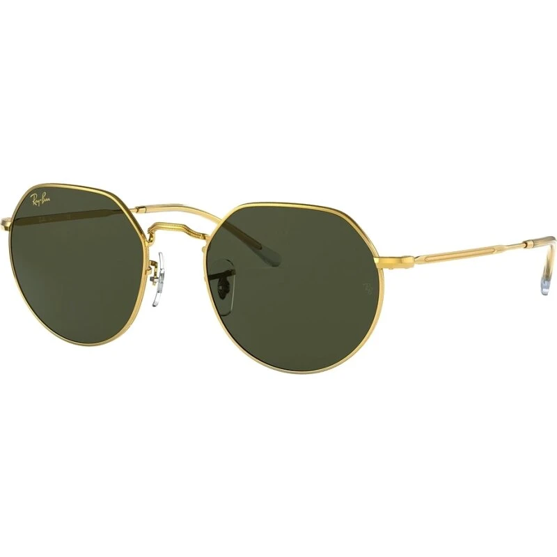Ray-Ban Jack RB3565 001/BH – guldfarvet metal, Green Vintage