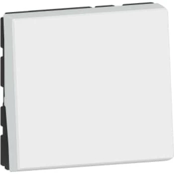 LeGrand Mosaic Afbryder Kors 10A EasyLed 2M Hvid