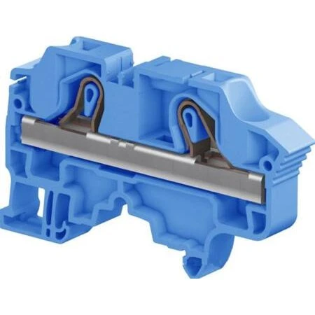 Blue 10mm² Fjederklemme, 0,5-10mm², 57A, 1000V