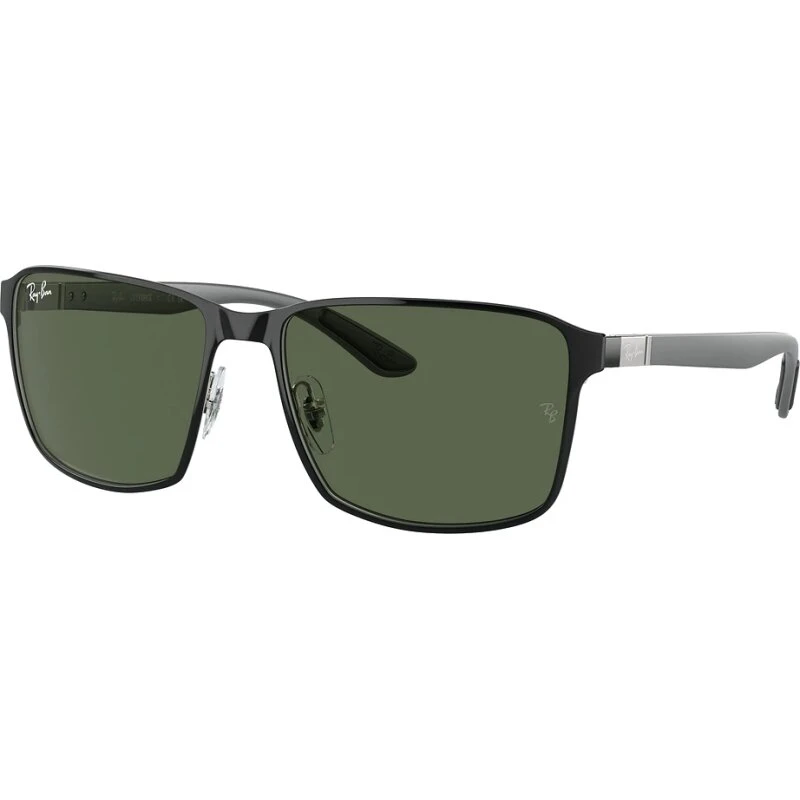 Ray-Ban RB3721 187/11 Polished Black On Black Dark Grey