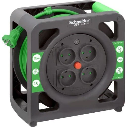 Schneider Electric Thorsman Kabeltromle 15m 3x1,0 mm² med jord