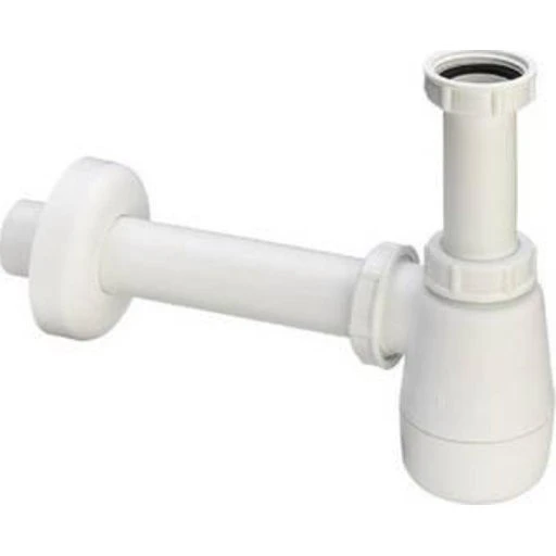 Hvid pungvandlås 1 1/4" x 32 mm til bidet og urinal