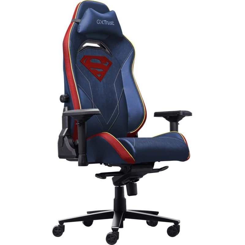 Trust GXT 721SM Ruya Pro Premium Superman Spillestol, blå/rød