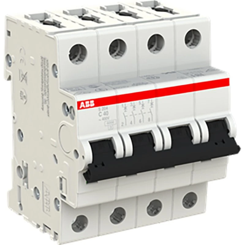 ABB S204-C25 4P 40A Automatsikring C-karakteristik
