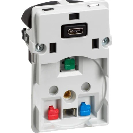 LK Fuga USB-C stikkontakt 13A, hvid, 1,5 m