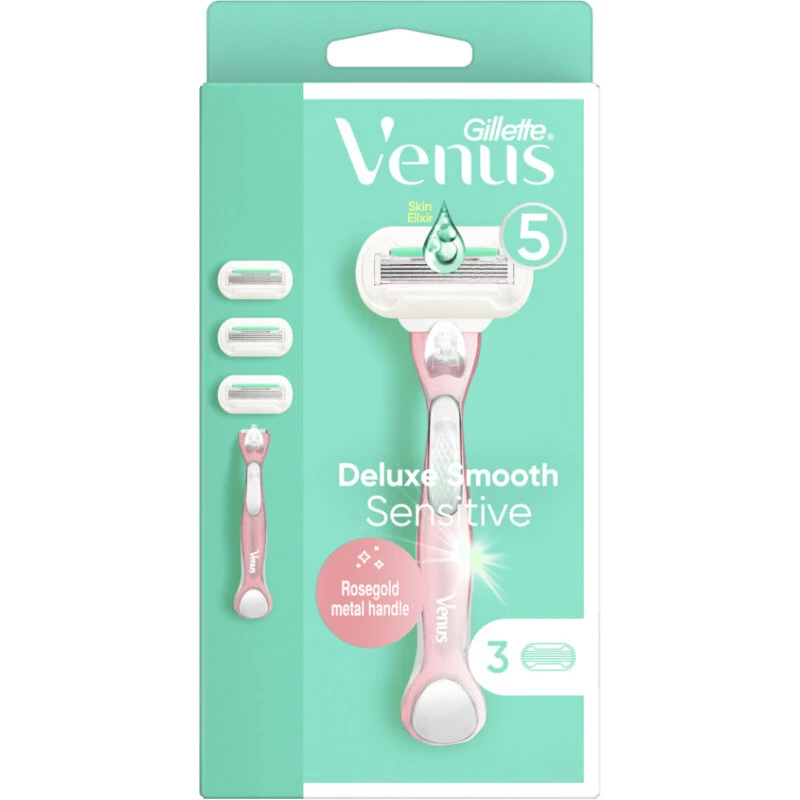 Gillette Venus Pro Smooth Sensitive rakhyvel 1+3 (5-blads)