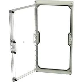 Solid P Dæksel/Låg 600x300x45 mm, transparent, hængsel, IP67
