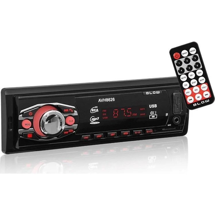 BLOW AVH-8626 Bilradio - Sort, FM/USB/SD, Bluetooth