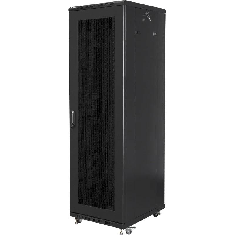 Lanberg Rack Sort 42U med 4 køleblæsere