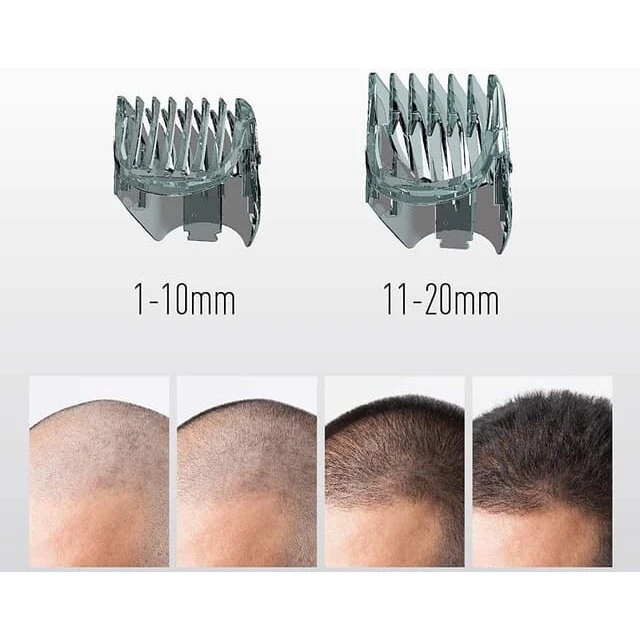 Panasonic ER-GC63 Hår- & Skægtrimmer, 39 længder (sort/grå)