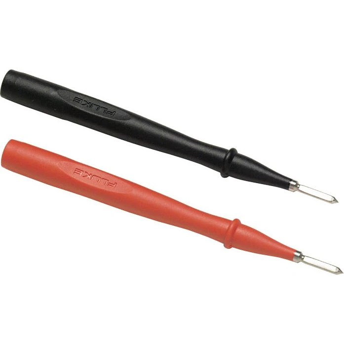 Fluke TP1-1 Testprober med Flade Spidser, Rød og Sort