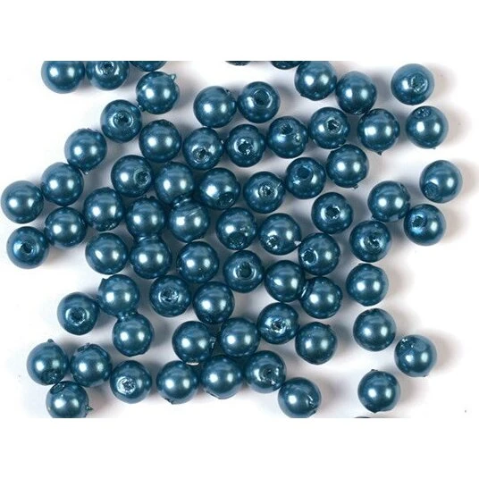 Voksperler 3mm 500g Blå – Perlemorlook til smykker og kreativt arbejde