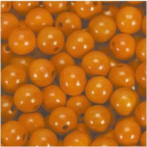 Træperler 5mm 1000 stk orange