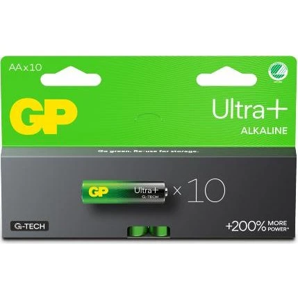 GP Ultra Plus Alkaline AA 1,5V 10-pak