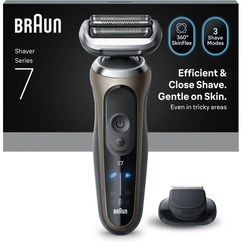 Braun Series 7 elektrisk barbermaskine 72-C1200S (guld)