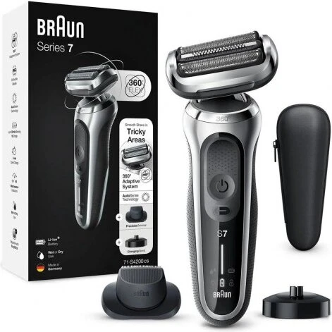 Braun Series 7 71-S4200cs foliebarbermaskine – sort m. trimmer