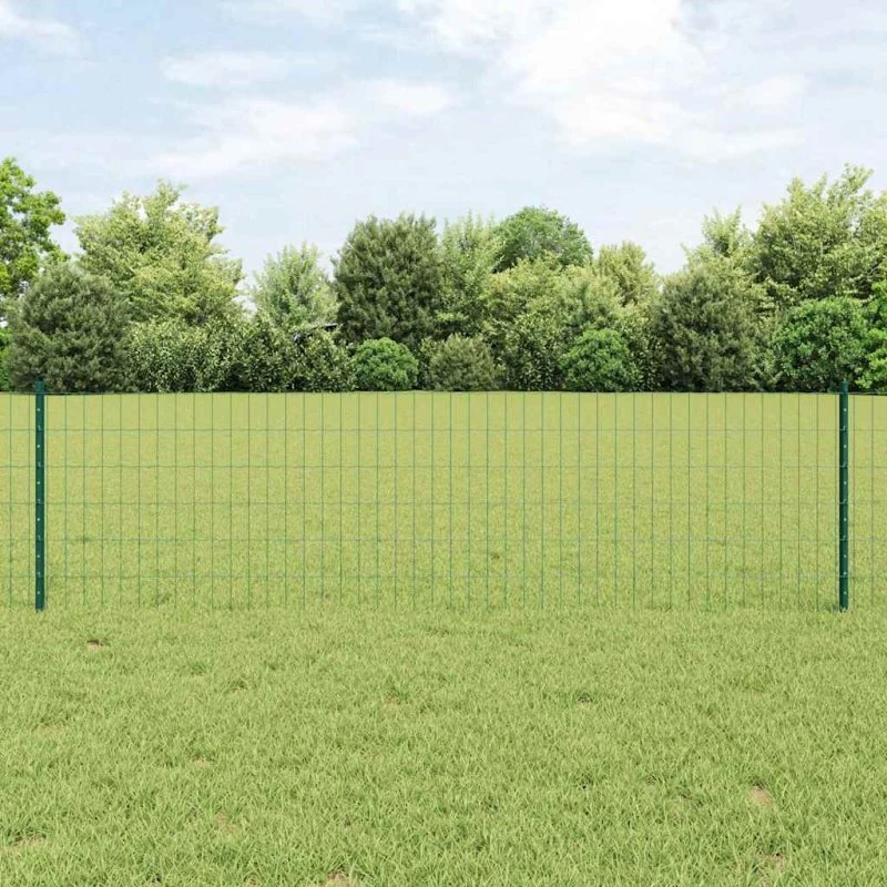 vidaXL Eurohegn 25 x 0,6 m PVC-belagt stål, grøn mesh