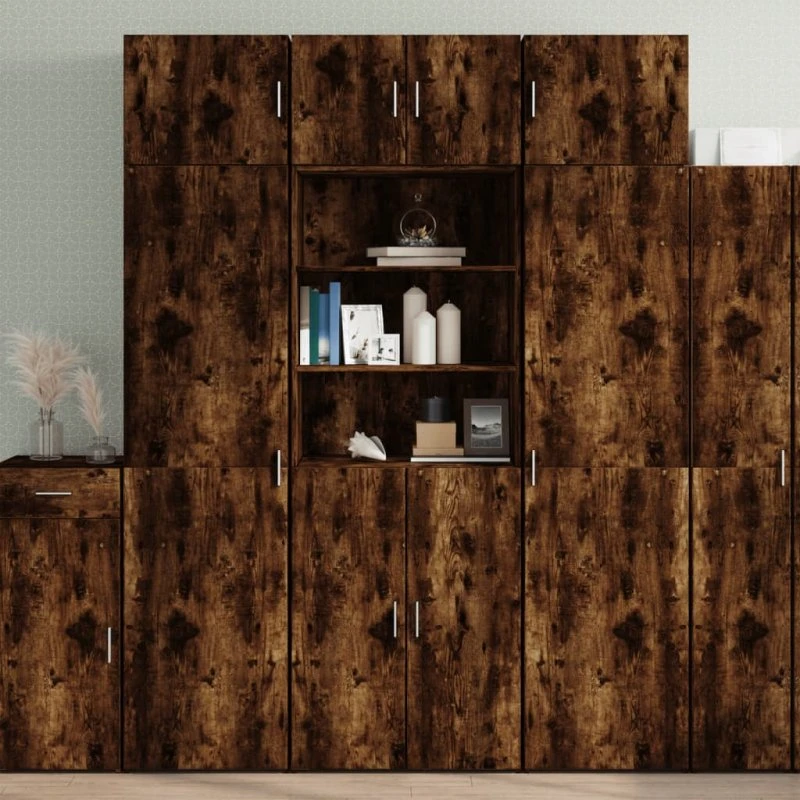 vidaXL Skab 70x42,5x225 cm røget egetræsfarve