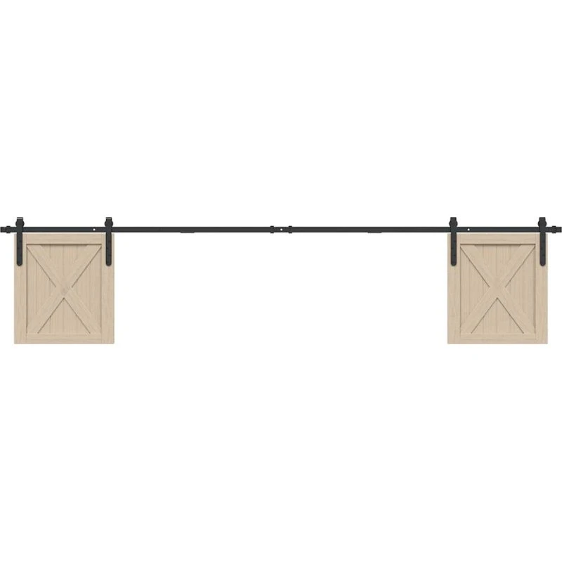 vidaXL Skydelågesæt 244 cm, sort