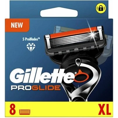 Gillette Fusion ProGlide barberblade, 8 stk