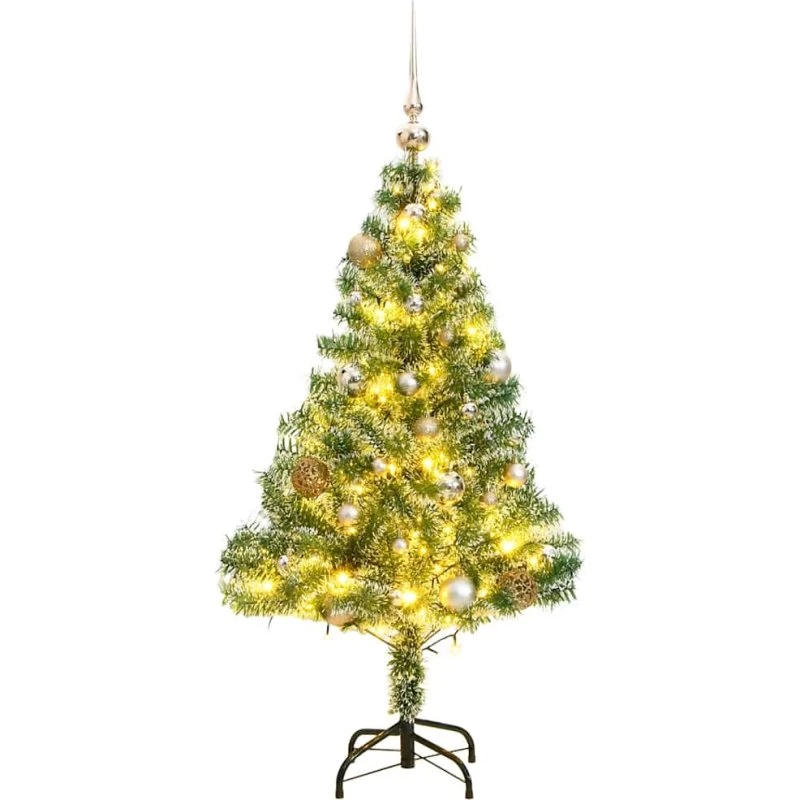 vidaXL Kunstigt Juletræ 150 cm med Sne, 150 LED og 8 Lysfunktioner