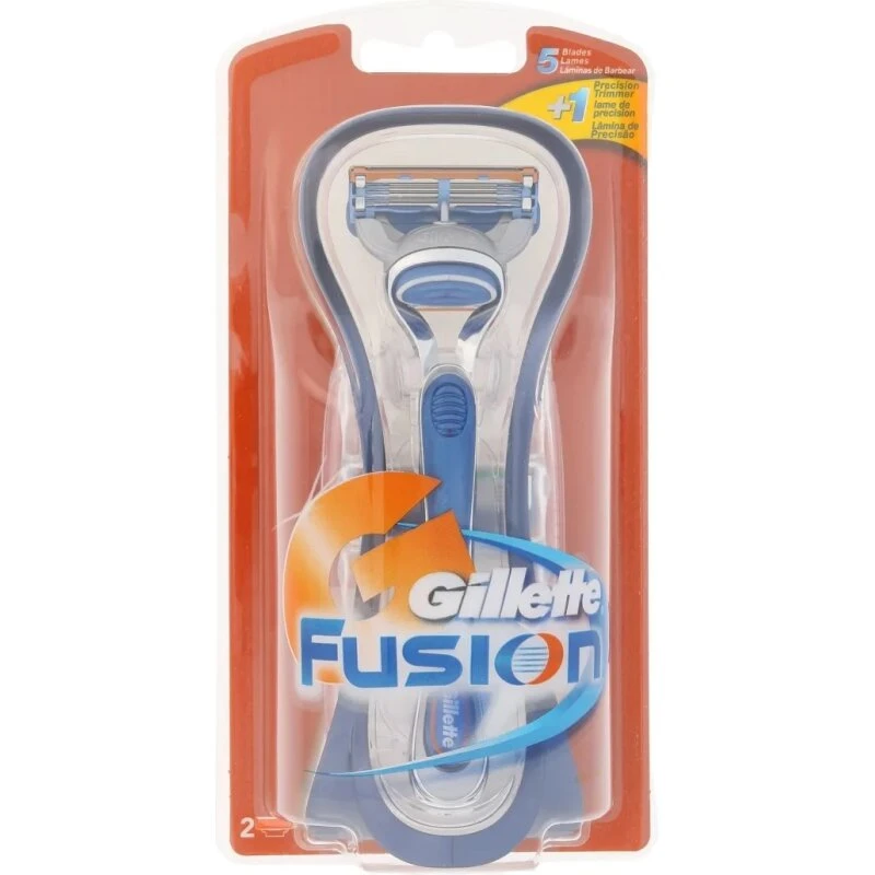 Gillette Fusion barbermaskine + 2 udskiftningshoveder