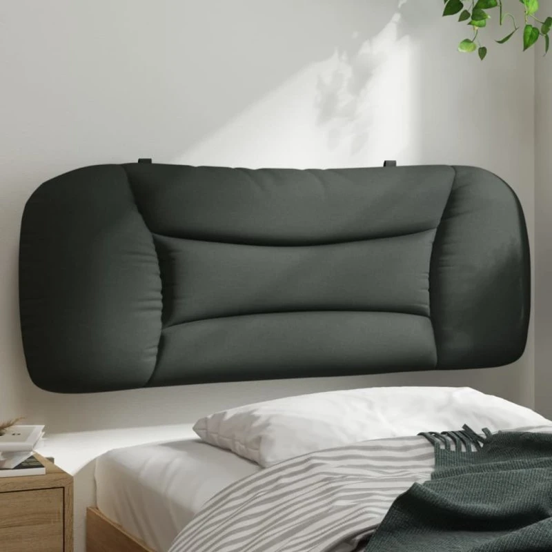 vidaXL Sengegavlshynde Hvar, mørkegrå, 100 cm