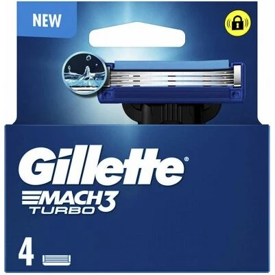 Gillette Mach3 Turbo barberblade 4 stk