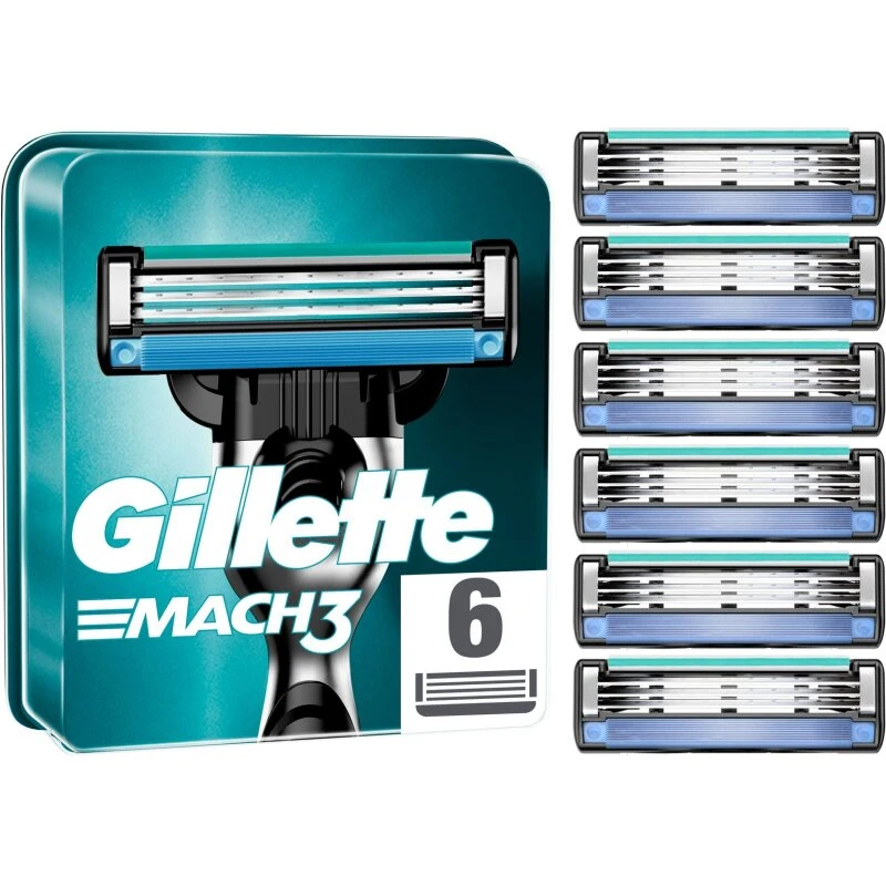 Gillette Mach3 barberblade 6 stk.