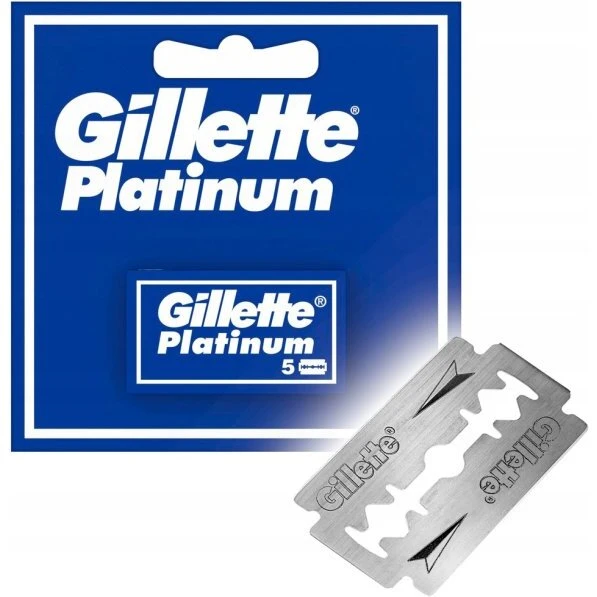Gillette Double Edge Platinum barberblade, 5 stk.