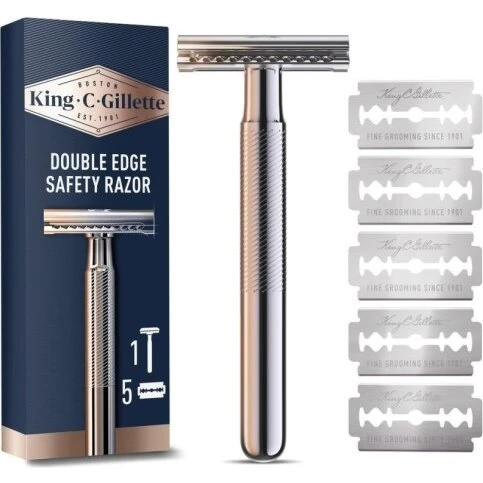 Gillette King C. barberskraber med 5 udskiftelige blade