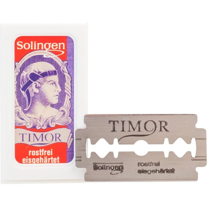 TIMOR dobbeltægget barberblade 10 stk - rustfrit stål, teflon