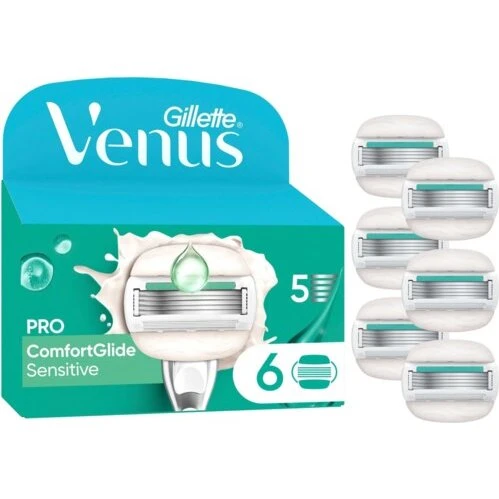 Gillette Venus Pro ComfortGlide Sensitive 6 stk