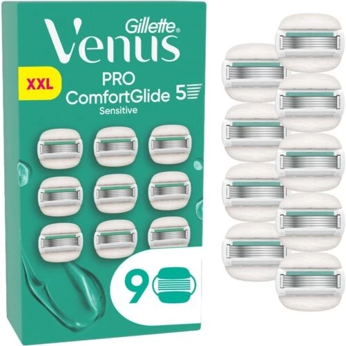 Gillette Venus Pro ComfortGlide Sensitive - 9 stk