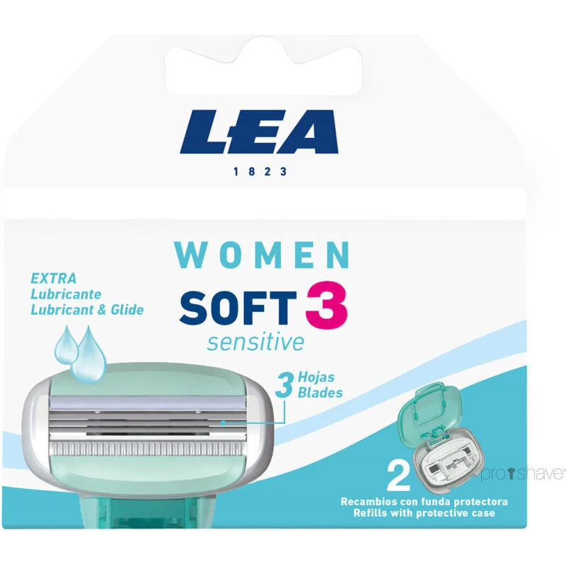 LEA Soft3 Sensitive - 2 barberblade (3 klinger)