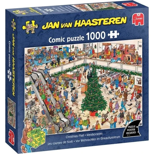 Jan Van Haasteren Christmas Mall 1000 Brikker Puslespil