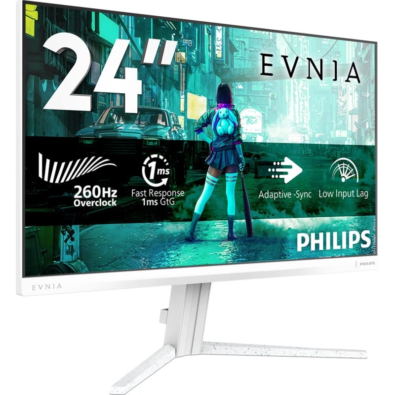 Philips Evnia 3000 24M2N3201PL 24" Fast IPS 260 Hz Hvid