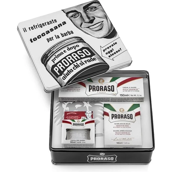 Proraso Shaving Gift Box - Sensitive (vintage tin)