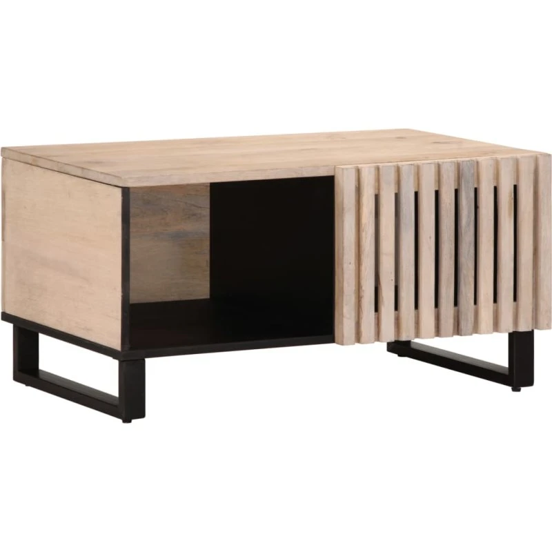 vidaXL Sofabord 80x51x40 cm i massivt mangotræ