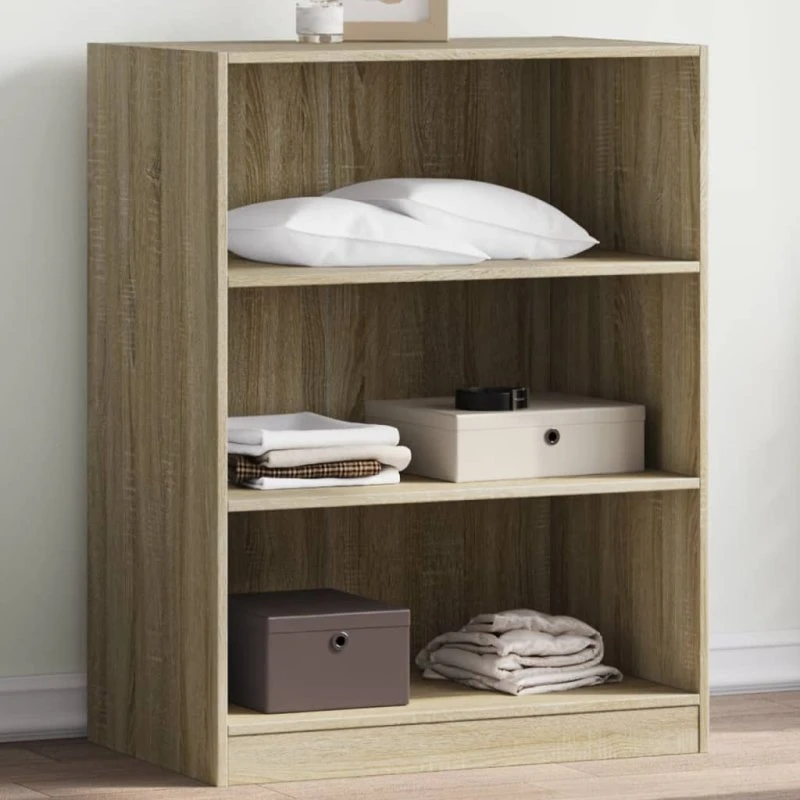 vidaXL Tøjreol 77x48x102 cm Sonoma-eg Konstrueret Træ