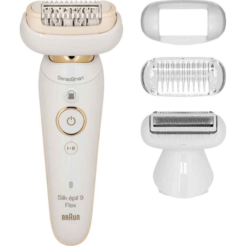 Braun Silk-épil 9 Flex SES9002 Wet & Dry - hvid/guld