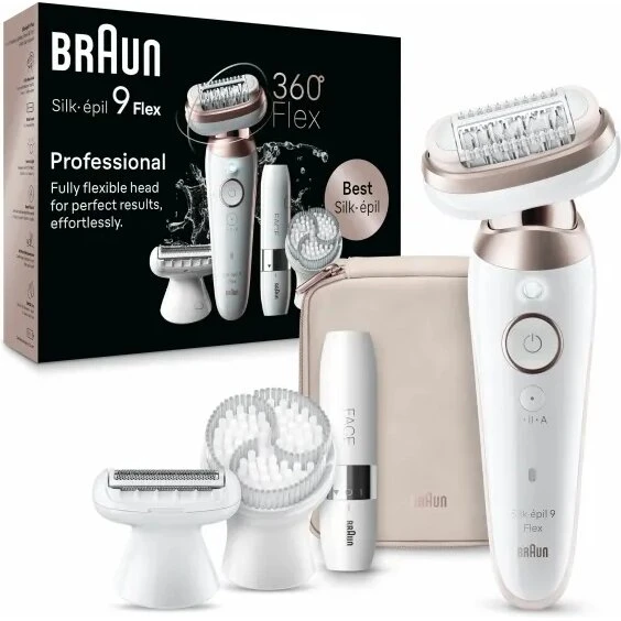 Braun Silk-épil 9 Flex 9-360 epilator – hvid/rosa